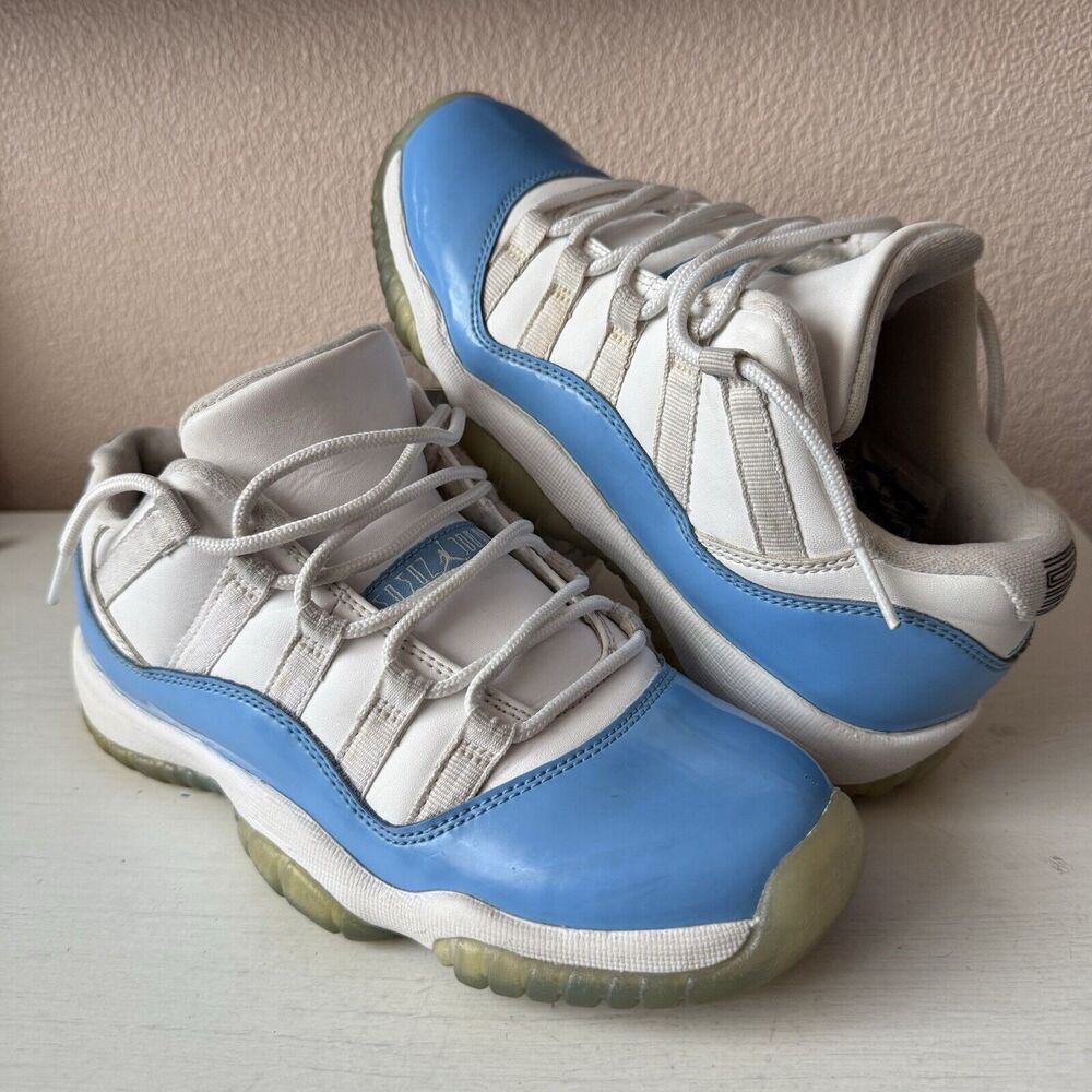 Nike Air Jordan 11 Retro Low White University Blue UNC 528896-106 Size 4.5Y